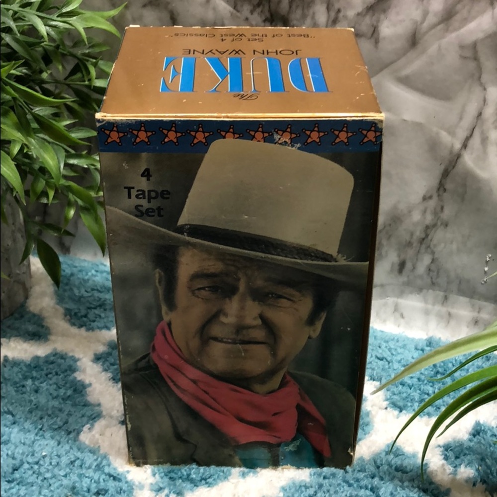 The duke John Wayne VHS set to four